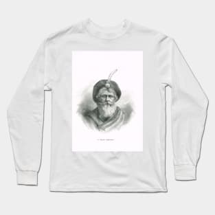 Highland Chieftain, by Louis Langfier, 1900 Long Sleeve T-Shirt